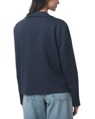 French Terry Double Breasted Blazer