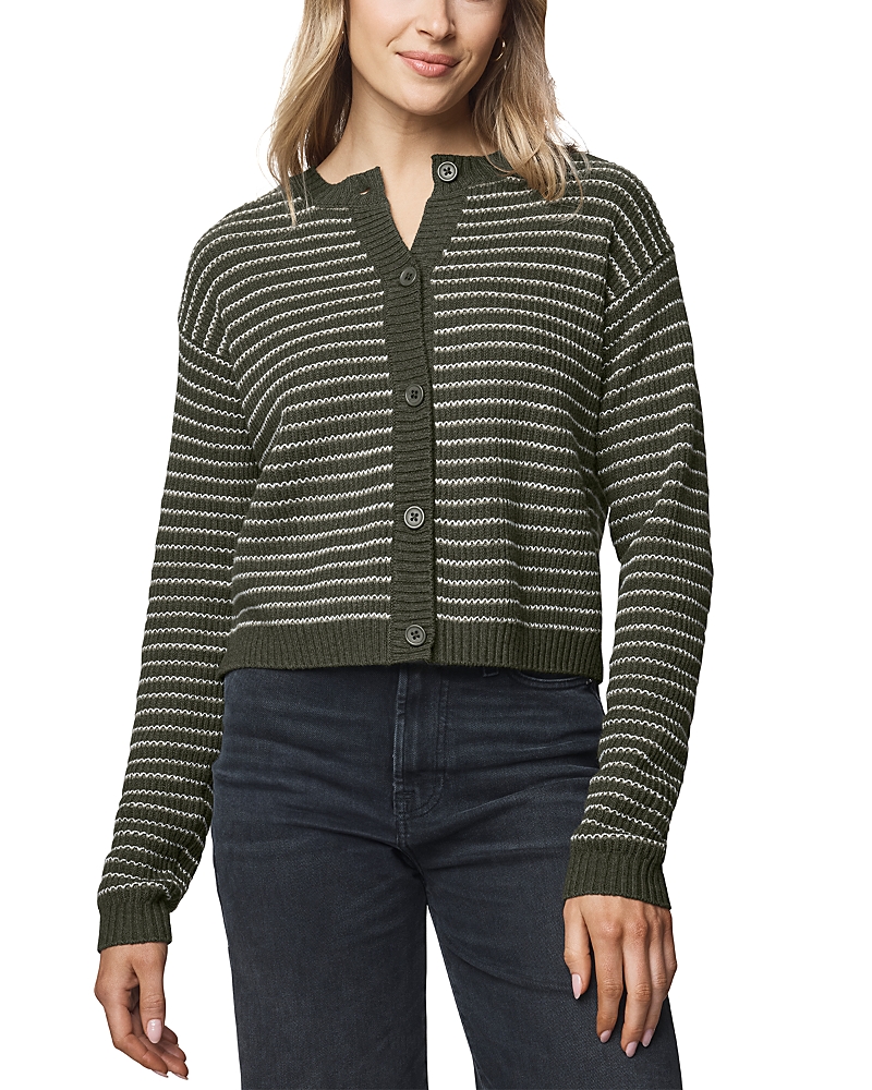 Splendid Amber Stripe Crop Cardigan