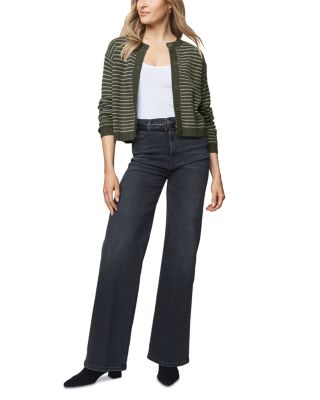 Amber Stripe Crop Cardigan