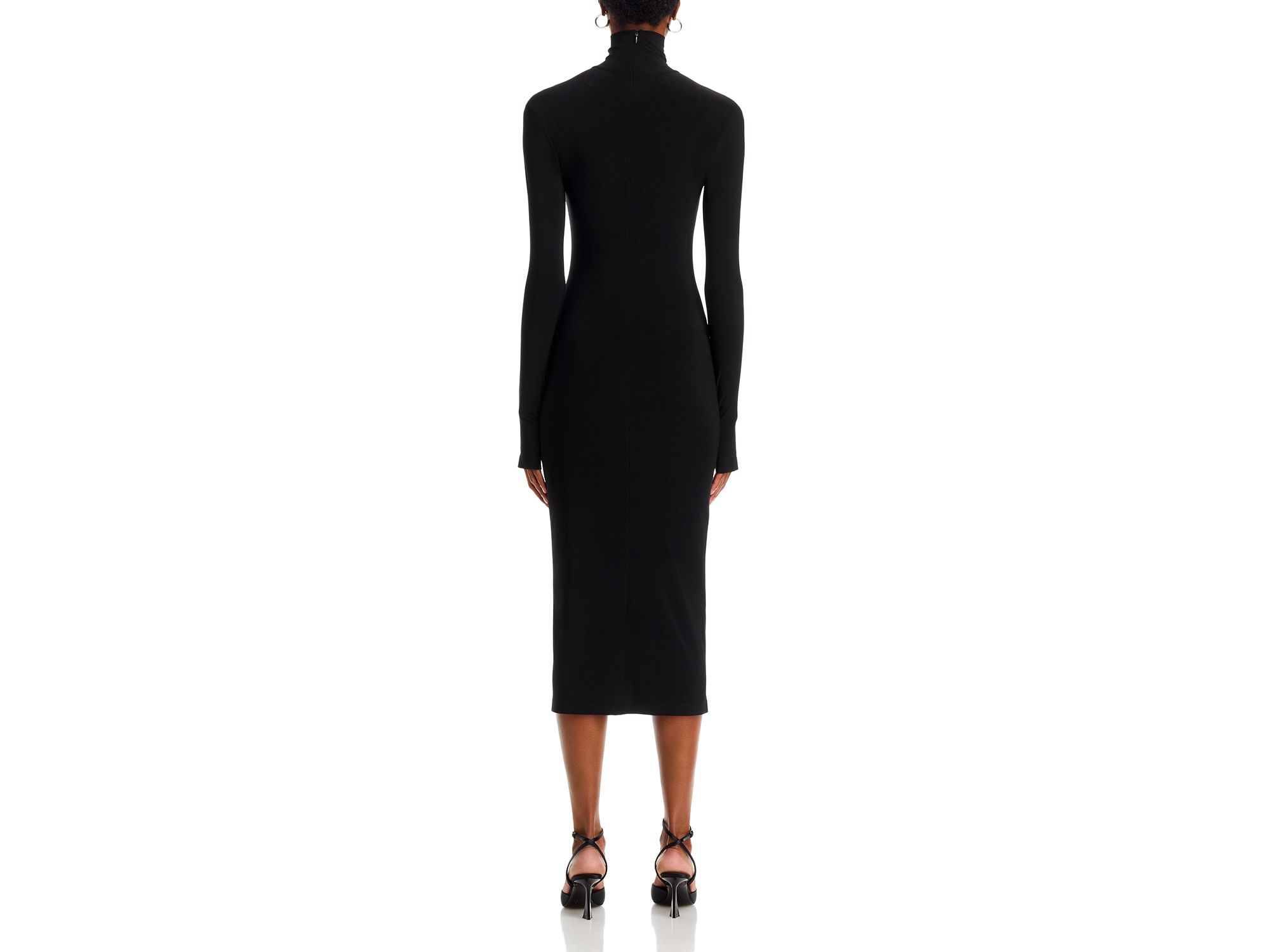 Long Sleeve Turtleneck Midi Dress — Image 4