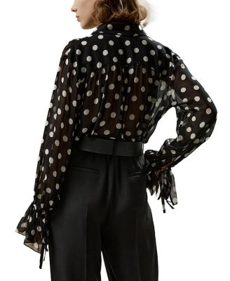 Polka Dots Georgette Blouse