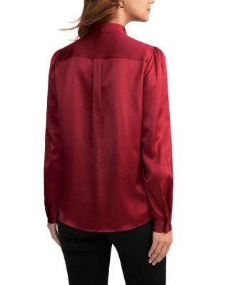 Women's Bow-tie Neck Silk Blouse