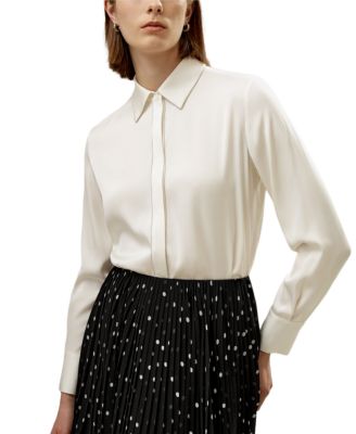 Beaded Chain Silk Shirt