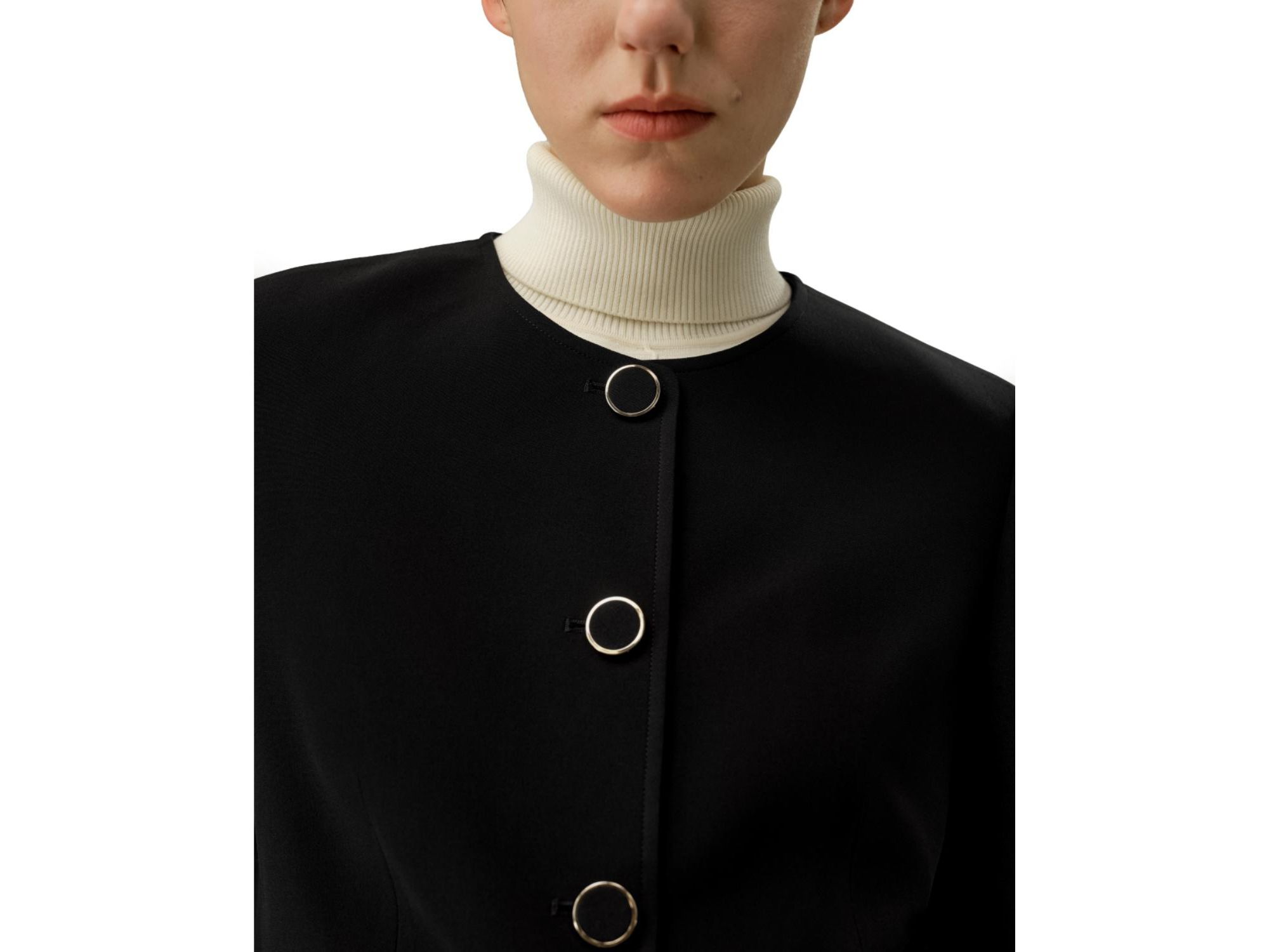 Tailored Silk Boxy Jacket — Image 4