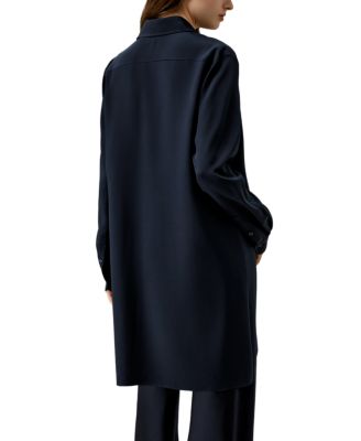 Classic Longline Silk Shirt