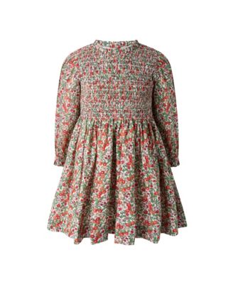 Girls' Botanical Ruched Dress - Little Kid, Big Kid
