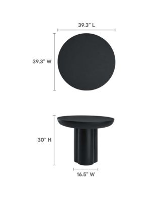 Caspian 40" Round Concrete Dining Table