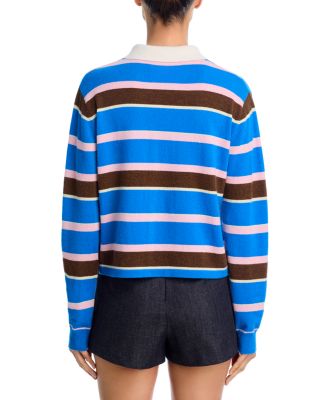 Cashmere Striped Rugby Sweater