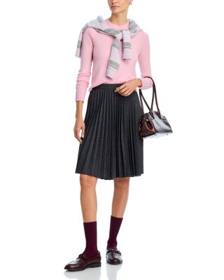 Cashmere Shrunken Crewneck Sweater