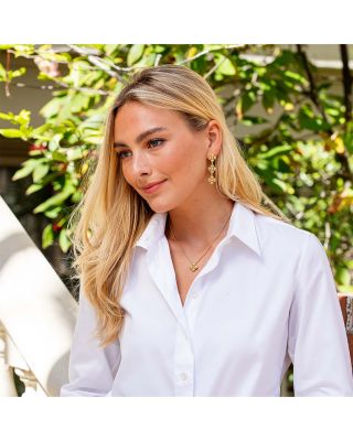 Berry Clover Linear Earrings