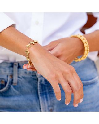 Berry Clover Linear Bracelet