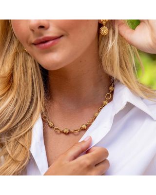 Berry & Bead Chain Necklace, 18"