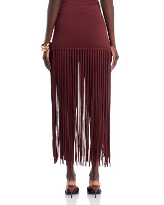 Carlyle Fringe Midi Skirt
