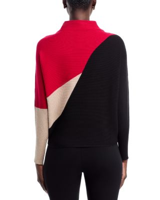 Color Blocked Dolman Sleeve Sweater