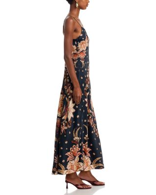 Majestic Garden Maxi Slip Dress