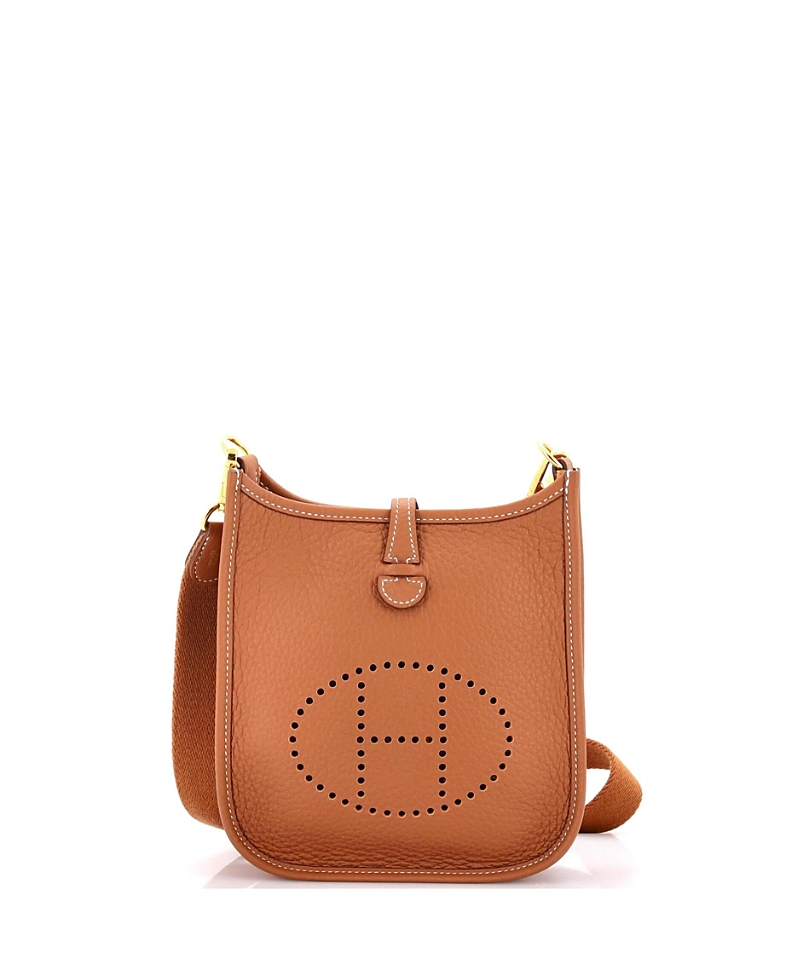 Click to view more detailed imagery on our partner's website Pre-owned Pre-owned Hermes Hermes Tpm Evelyne Bag Gen Iii Clemence In Brown