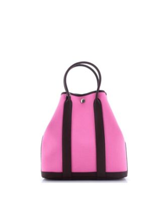  28 Garden File Tote Toile and Leather