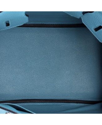  Birkin 30 Handbag Blue Togo with Palladium Hardware