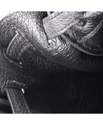  Kelly 25 Handbag Black Togo with Palladium Hardware