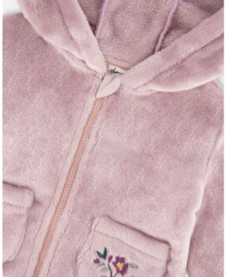 Girls' Hooded Zip Plush Jacket - Baby
