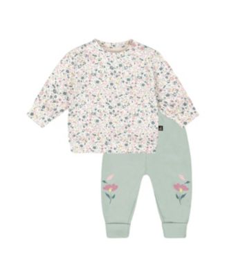 Girls' Organic Cotton Evolutive Pant and Long Sleeve Top Set - Baby