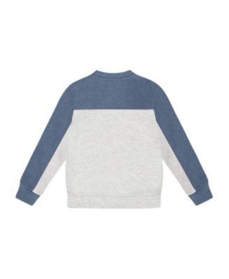 Boys' Long Sleeve Super Soft Brushed Jersey Top Color Block - Little Kid