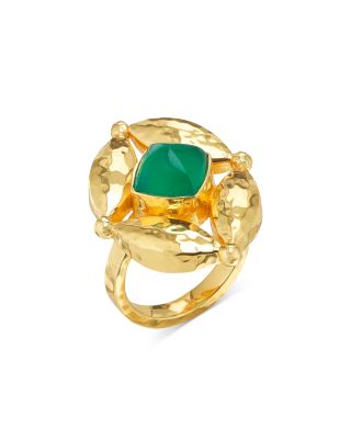 Green Onyx Mystic Eye Ring