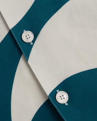 Roldan Short Sleeve Oversized Swirl Shirt