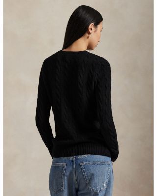 Cable Wool Cashmere Crewneck Sweater
