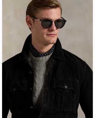 Suede Utility Shirt Jacket