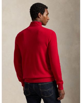 Cashmere Regular Fit Quarter Zip Mock Neck Sweater - Exclusive
