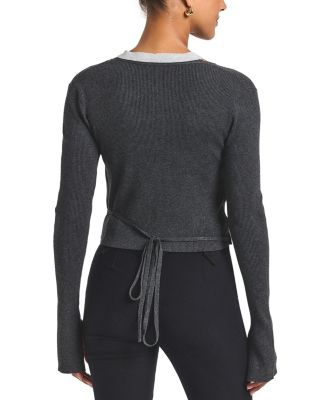 Maren Wrap V Neck Cardigan Sweater