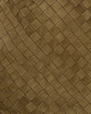 Intrecciato Suede Shoulder Bag