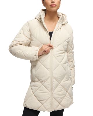 Longline Puffer Maternity Coat