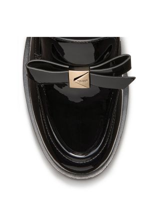 Women's Deco Bow Loafer Pumps