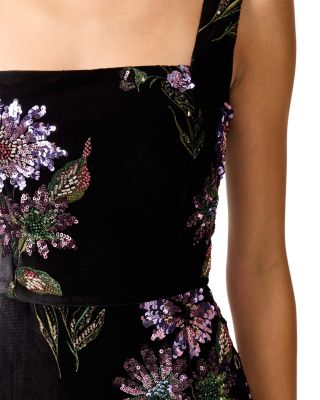 Clio Sequined Velvet Gown