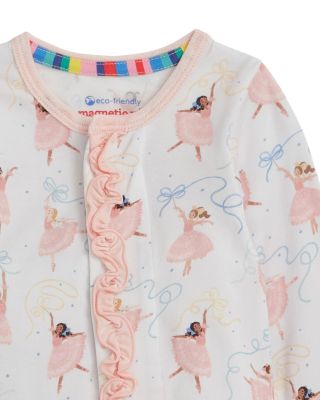 Girls' Pretty Plies Printed Ruffled Footie  One Piece - Baby