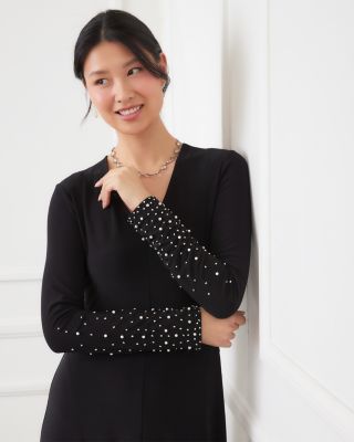 Kate Beaded Sleeve Travel Dress