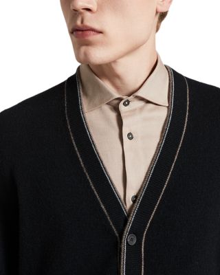 Wool and Cashmere Cardigan Sweater