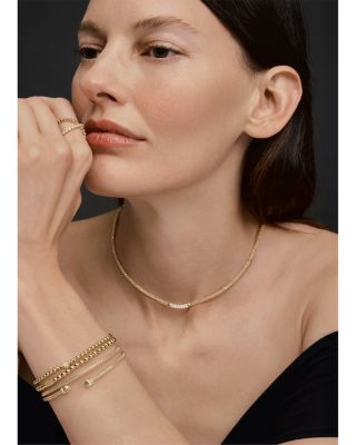 Caviar Gold Collection 18K Gold Beaded Bracelet, 4mm