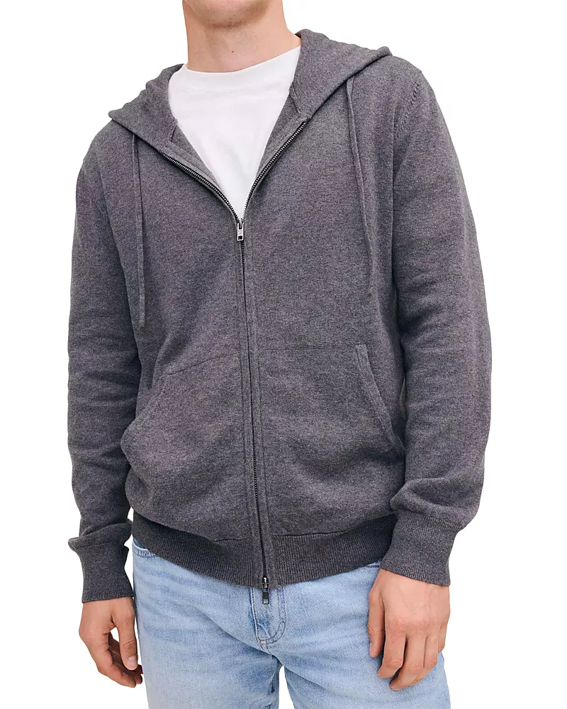 DL1961 Cotton & Cashmere Zip Hoodie