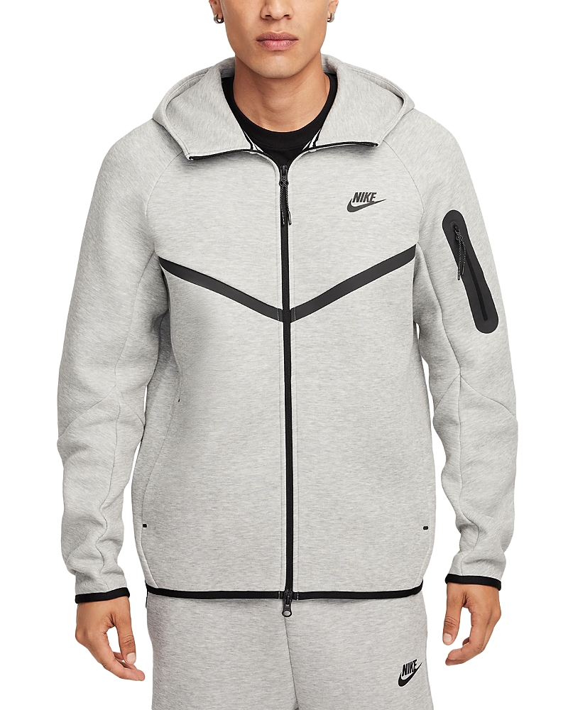 Nike Tech Windrunner Zip Hoodie In Gray