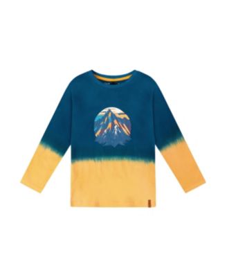 Boys' Long Sleeve Organic Cotton Gradient Jersey Tee - Little Kid