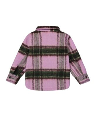 Girls' Zipped Plaid Overshirt - Big Kid