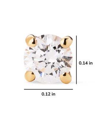  Lab Grown Diamond Earrings Gold Small Lab Grown Diamond Studs