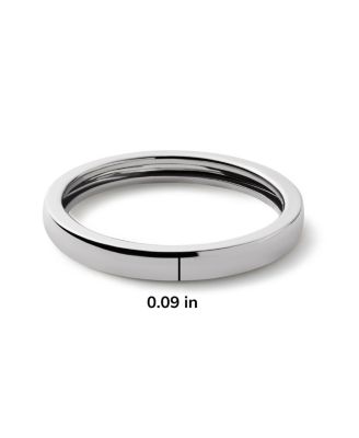 Solid White Gold Slim Eclipse Ring