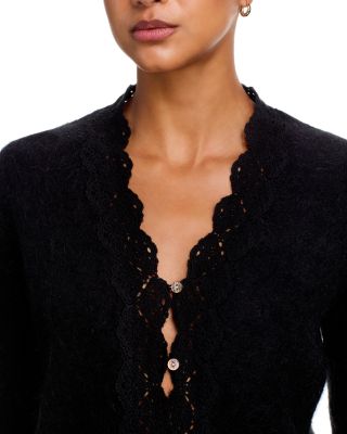 Mer Scalloped Lace Cardigan