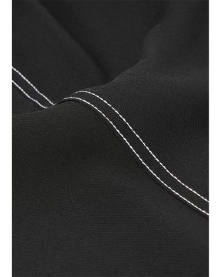 Crepe Stitch Detail Trousers