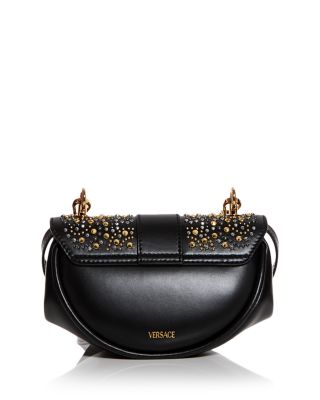 Virtus Embellished Leather Shoulder Bag