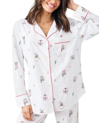 Holiday Cats Long Pajama Set